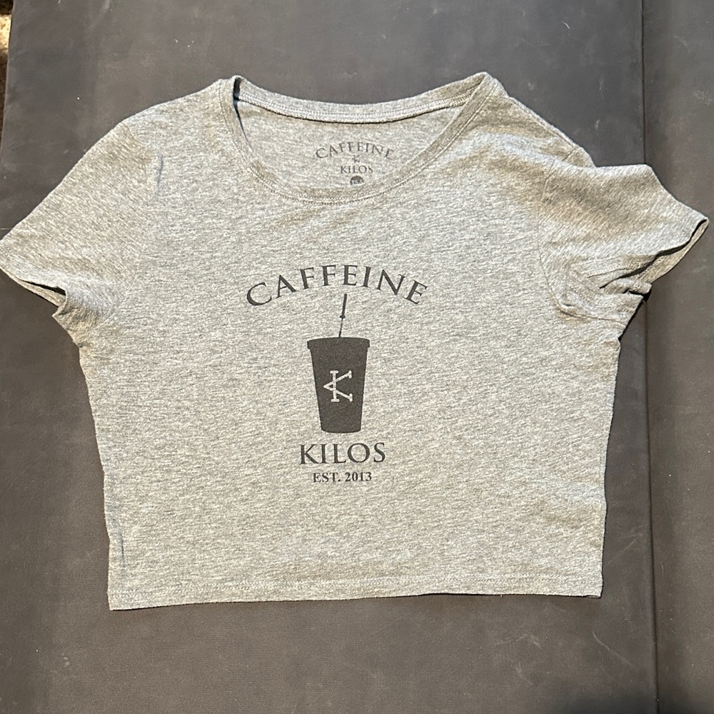 Gray Crop Top
